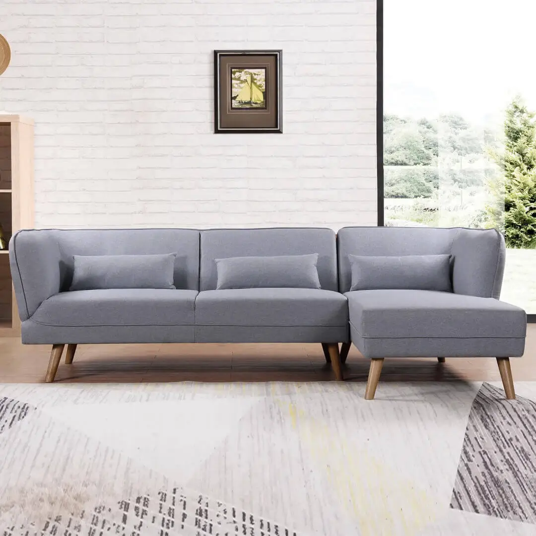 coventry fabric 3-seater corner sofa grey colour coventry fabric 3-seater corner sofa grey colour