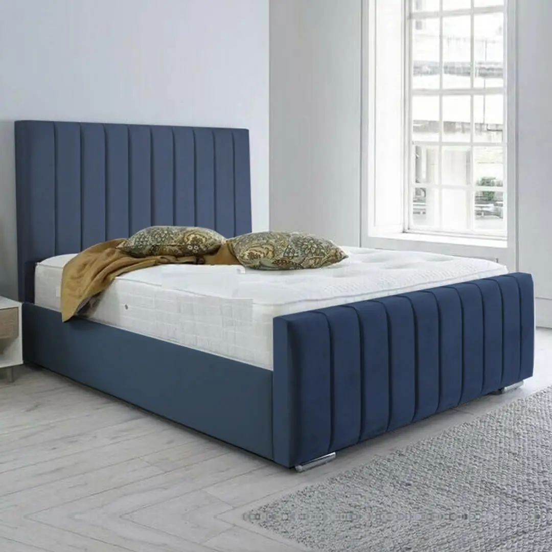 Florence Platform Bed Frame Blue Florence Platform Bed Frame Blue
