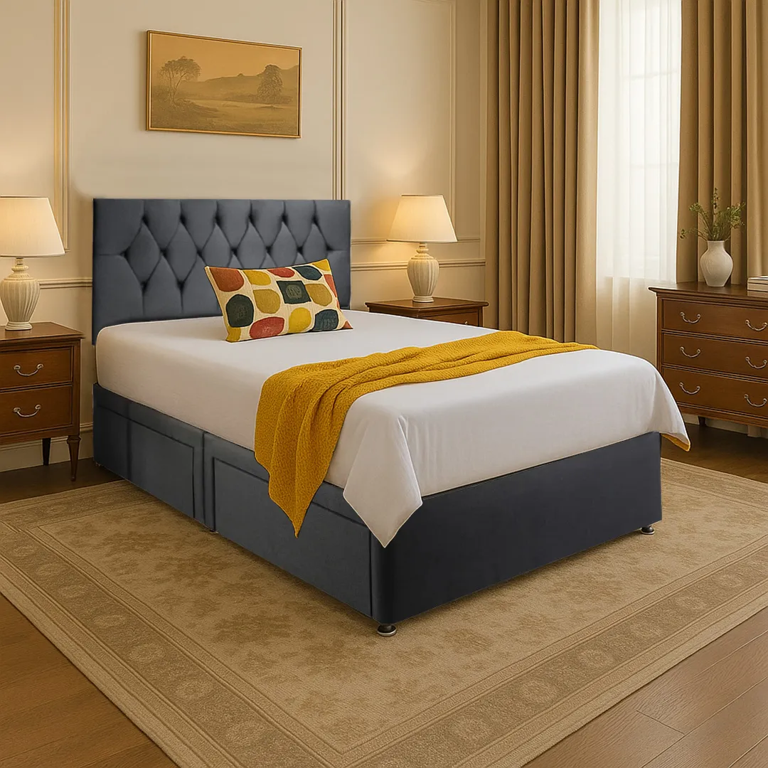 Divan Bed with optional - Mattress - Storage - Headboard - Image 1