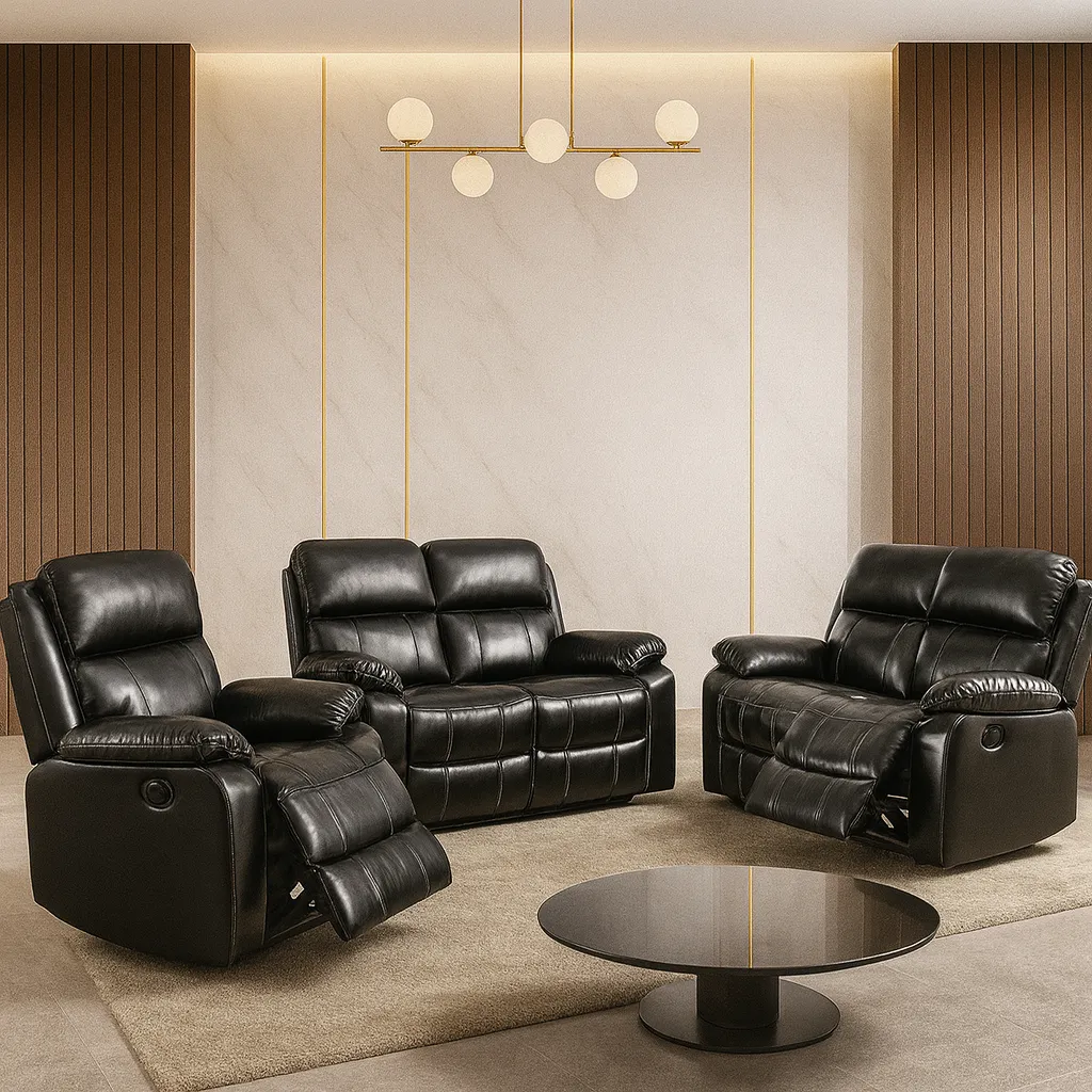 Vancouver Leather recliner-2 Vancouver Leather Recliner – 3 + 2 Seater | Tender Sleep - Image 1
