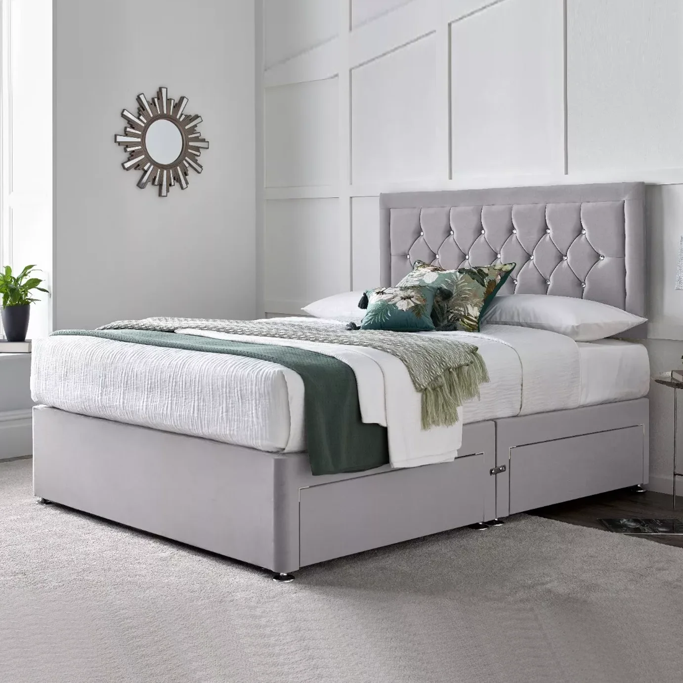 super king divan bed with mattress