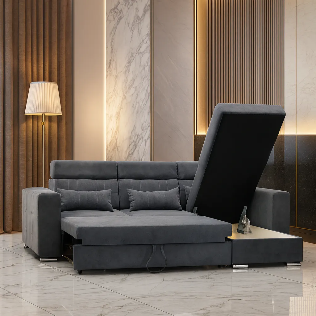 Luka Fabric Sofa Bed – Single, 2 Seater & 3 Seater Sofa  | Tender Sleep - Image 1