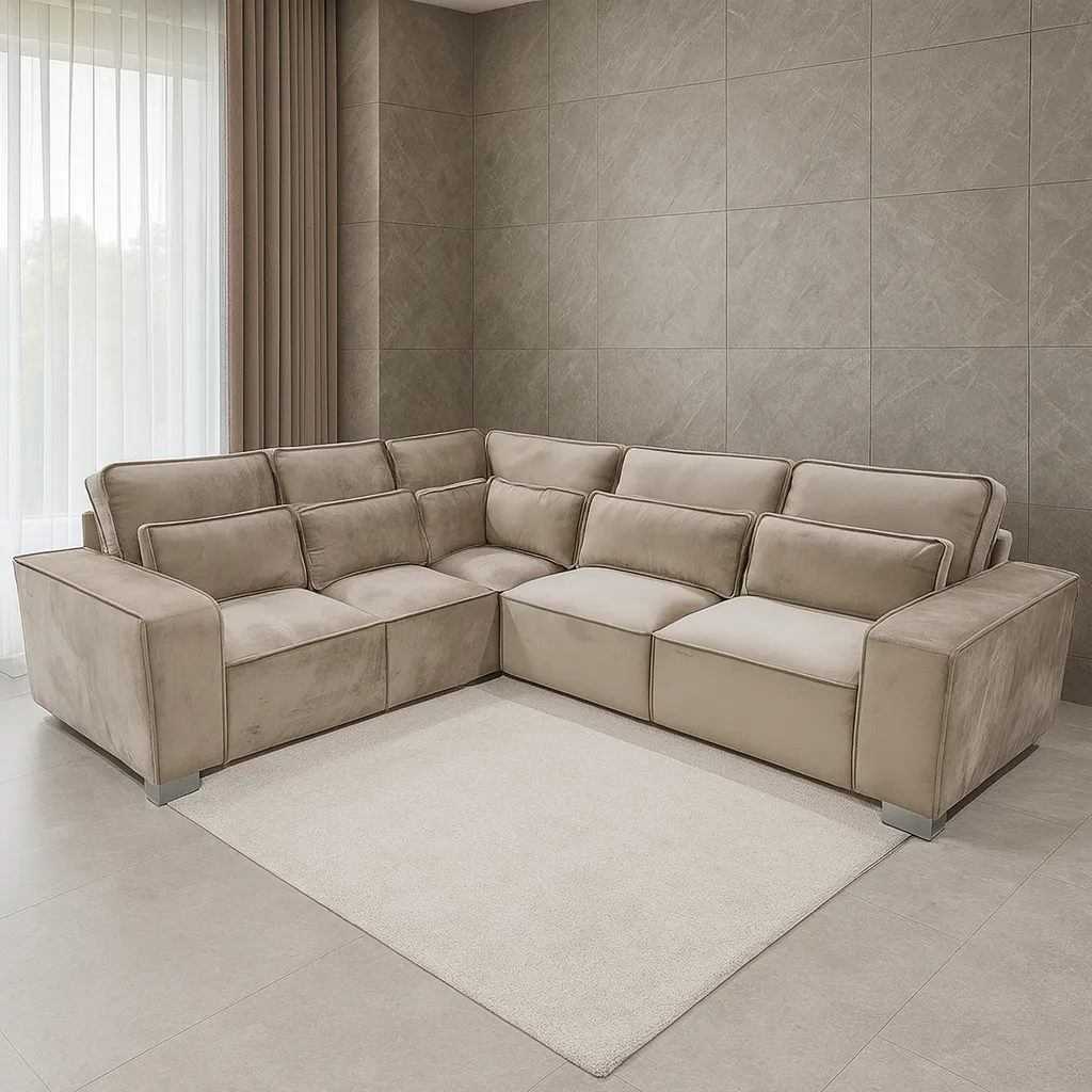 Silione Fabric Corner Sofa – Single, 2 Seater, 3 Seater & Corner Sofa  | Tender Sleep - Image 1