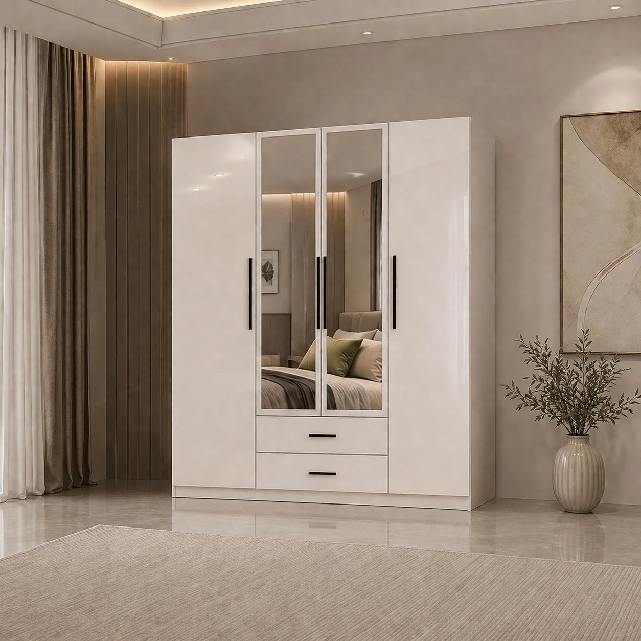 4 Door Wardrobe - Image 1