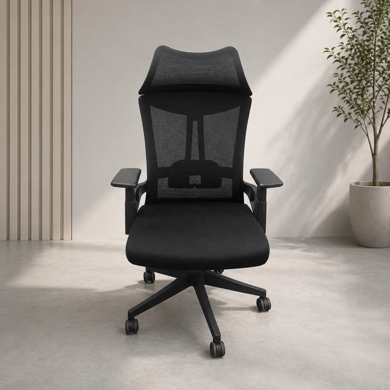 Ergonomic Black Mesh Office Chair - Image 1