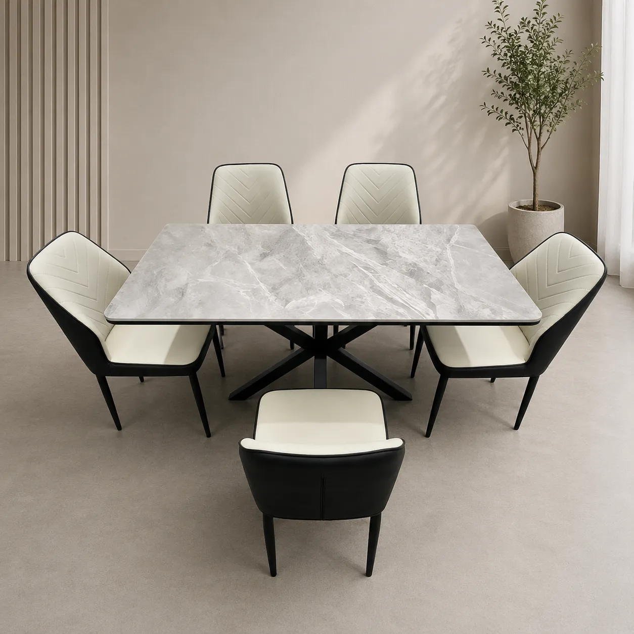 Dining Table Set With Chairs - Image 1
