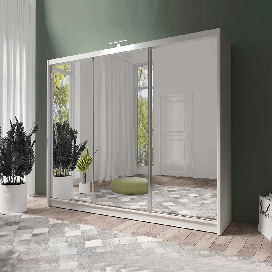 Paris Lux Sliding Mirror Door Wardrobe – 250 cm - Image 1