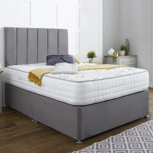 Small Double Divan Bed With Mattress Included - Image 1