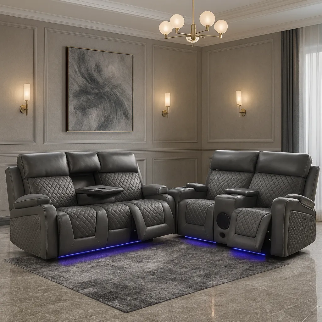 Florida Leather Sofa – Single, 2 Seater, 3 Seater & Corner Sofa | Tender Sleep - Image 1